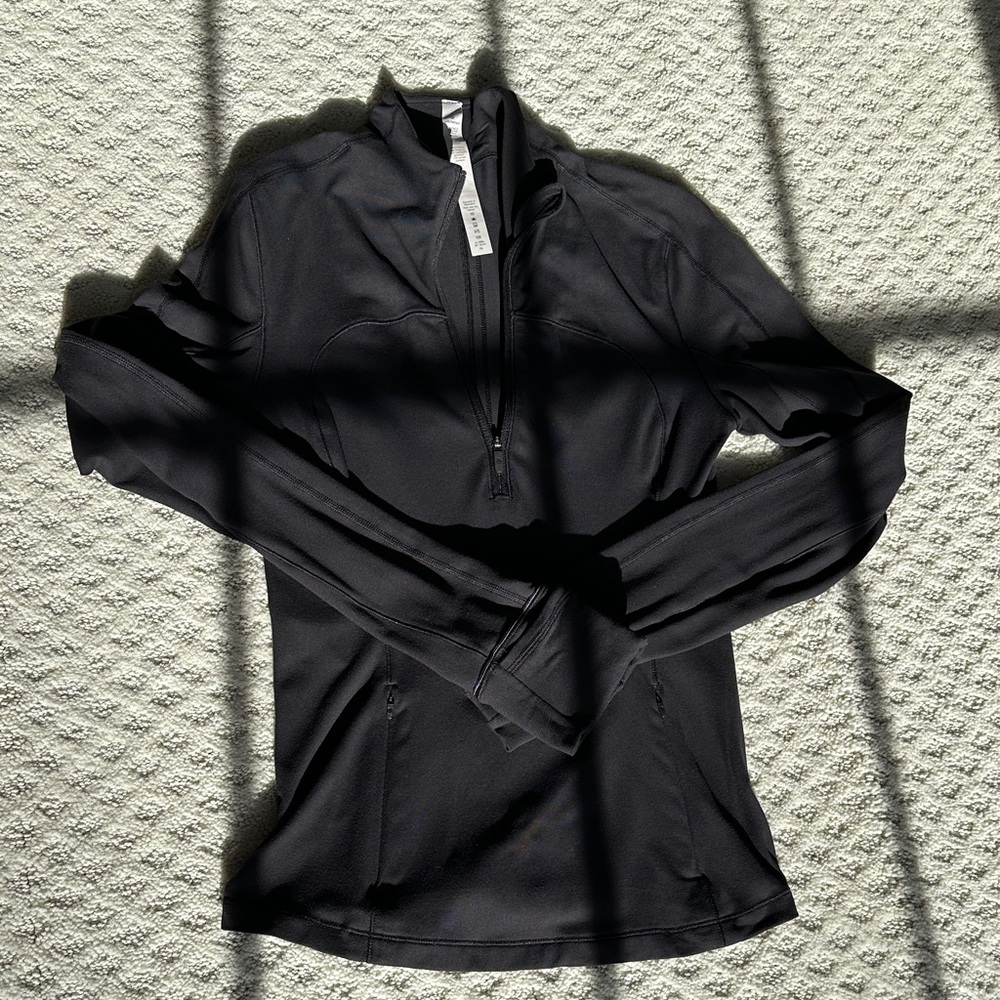 Lululemon Athletica Rulu Black Quarter-Zip Pullover size 4